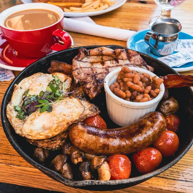 Breakfast or brunch plate at Paradise cafe
