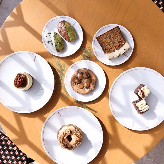 Cake selection at Paradise cafe