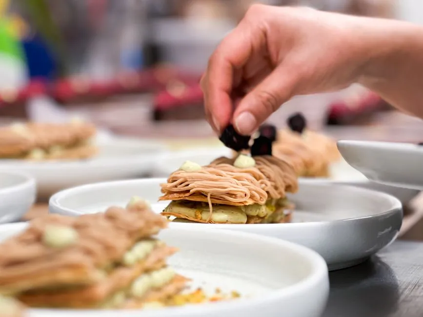 Seasonal food prepared at Paradise cafe